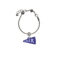 thumbnail image 2 of Delight Jewelry Acrylic 1.25" Navy Cheer Megaphone Lord Guide Me Charm Bead, 2 of 4