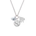 thumbnail image 2 of Delight Jewelry Silvertone Little Bird Initial - K - Let Things Go Fall Zoey Charm Necklace, 28", 2 of 4