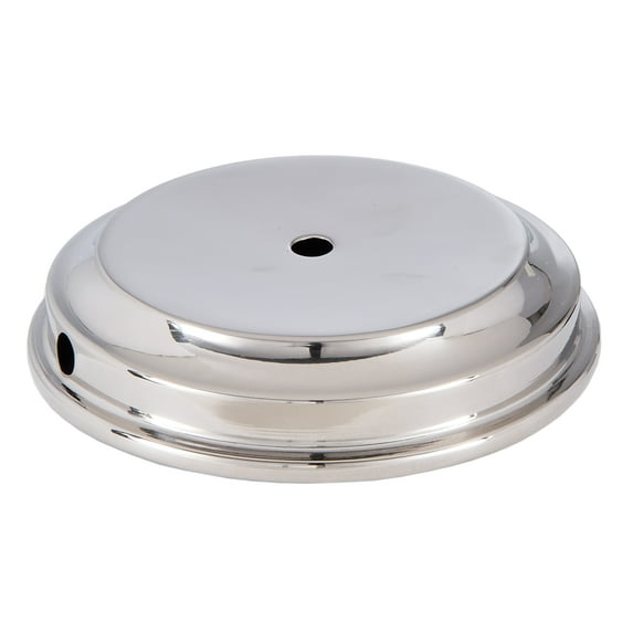 B&P Lamp® 6 Inch Nickel Plated Brass Finish Modern Style Spun Lamp Base