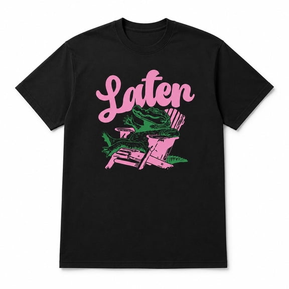 Later Gator Graphic T-Shirt, Funny Alligator Unisex Classic Tee