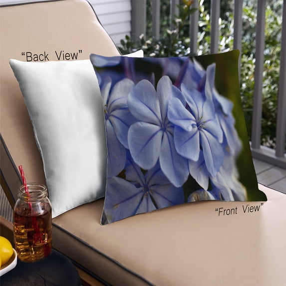 Ahgly Company Plants Flower Outdoor Throw Pillow, 18 inch by 18 inch