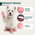 thumbnail image 4 of Kuoser 4PCS Breathable Mesh Dog Shoes – Hot Pavement Summer Dog Boots & Paw Protectors, Comfortable for Small Medium Large Dogs,Pink, 2#(inner width/length:1.37 in/1.96 in), 4 of 9