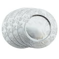 thumbnail image 3 of Saro Lifestyle Embossed Winter Snowflake Design Charger Plate - set of 4 pcs, 3 of 4