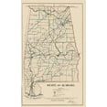 thumbnail image 2 of Glo 16x24 White Modern Wood Framed Museum Art Print Titled - Alabama - Glo 1866, 2 of 4