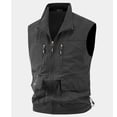 thumbnail image 5 of Purcolt Men's Fishing Vest Mesh Lined Lightweight Quick Dry Utility Safari Travel Vest Summer Casual Outdoor Work Photo Hiking Cargo Vest Sleeveless Jackets with Multi Pockets, 1X-5X, 5 of 6