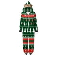 thumbnail image 2 of Odeerbi Christmas Onesie Pajamas for Family Holiday Sleep Jumpsuit Long Sleeve Family Christmas Pajamas Matching Sets Mom Parent Child Outfit Printed Loungewear Sleepwear Xmas PJs Set Red, 2 of 7