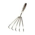 thumbnail image 3 of S SERENABLE Stainless Steel Claws Rake Hand Rake for Loosening Beach Clamming Accessories 5 tooth 5cm, 3 of 9