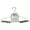 Ivory, variant on Simplify Non Slip Velvet Skirt Hangers with Clips, 6 Pack, White