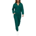 thumbnail image 2 of Women's 2-Piece Fleece Tracksuit Set Full Zip Hoodie and Jogger Pants Casual Lounge Outfit Fall Winter Daily Wear, 2 of 10