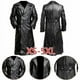 thumbnail image 4 of Uniforme militar clásico alemán Steampunk para hombre, disfraz de oficial, gabardina negra, abrigo Medieval, ropa gótica, 4 of 5