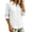 White, variant on MLCDZ Button Down Shirts for Women Cotton Shirts Long Sleeve Dress Shirts Collared Blouses Office Business Work Casual Lightweight Solid Tunic Tops