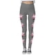 thumbnail image 4 of MKLEKYY Leggings de compresión para mujer Leggings para mujer Leggings de entrenamiento Pantalones con estampado navideño de bloques de color Leggings suaves y elásticos 3614, 4 of 4