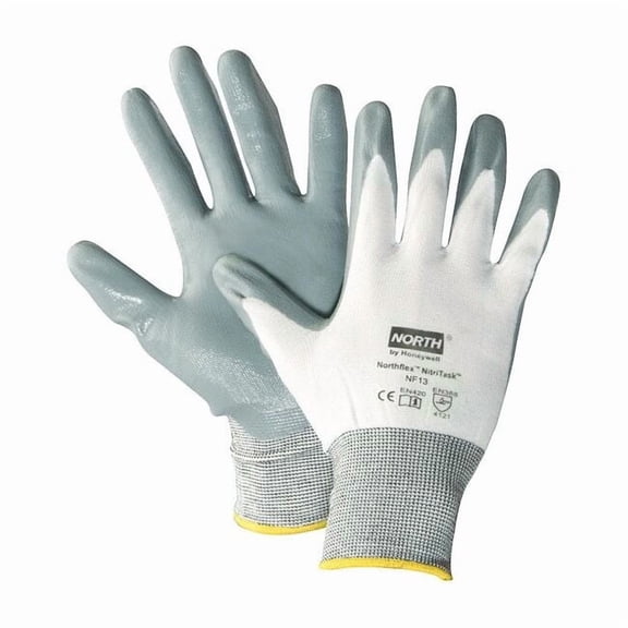 Honeywell North Coated Gloves,Nitrile Coating,Sz 7,PR NF13/7S-H5