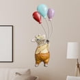 thumbnail image 3 of Globo animales escultura decorativa colgante de pared hogar arte resina arte ornamentos, pintadas estatua regalos para io hogar Jirafa Soledad Escultura para colgar en la pared, 3 of 9