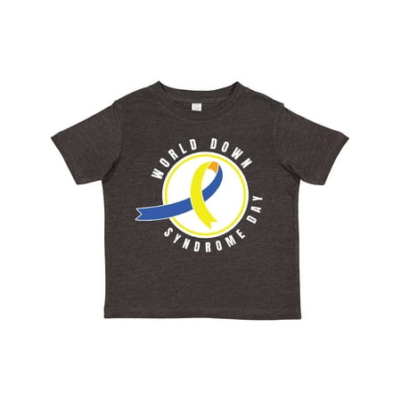 

Inktastic World Down Syndrome Day with Yellow and Blue Ribbon Boys or Girls Toddler T-Shirt