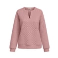 thumbnail image 7 of Women's Sweatshirts Plus Size Solid Long Sleeve Pullover Round Neck Casual Fashion Top, 7 of 7