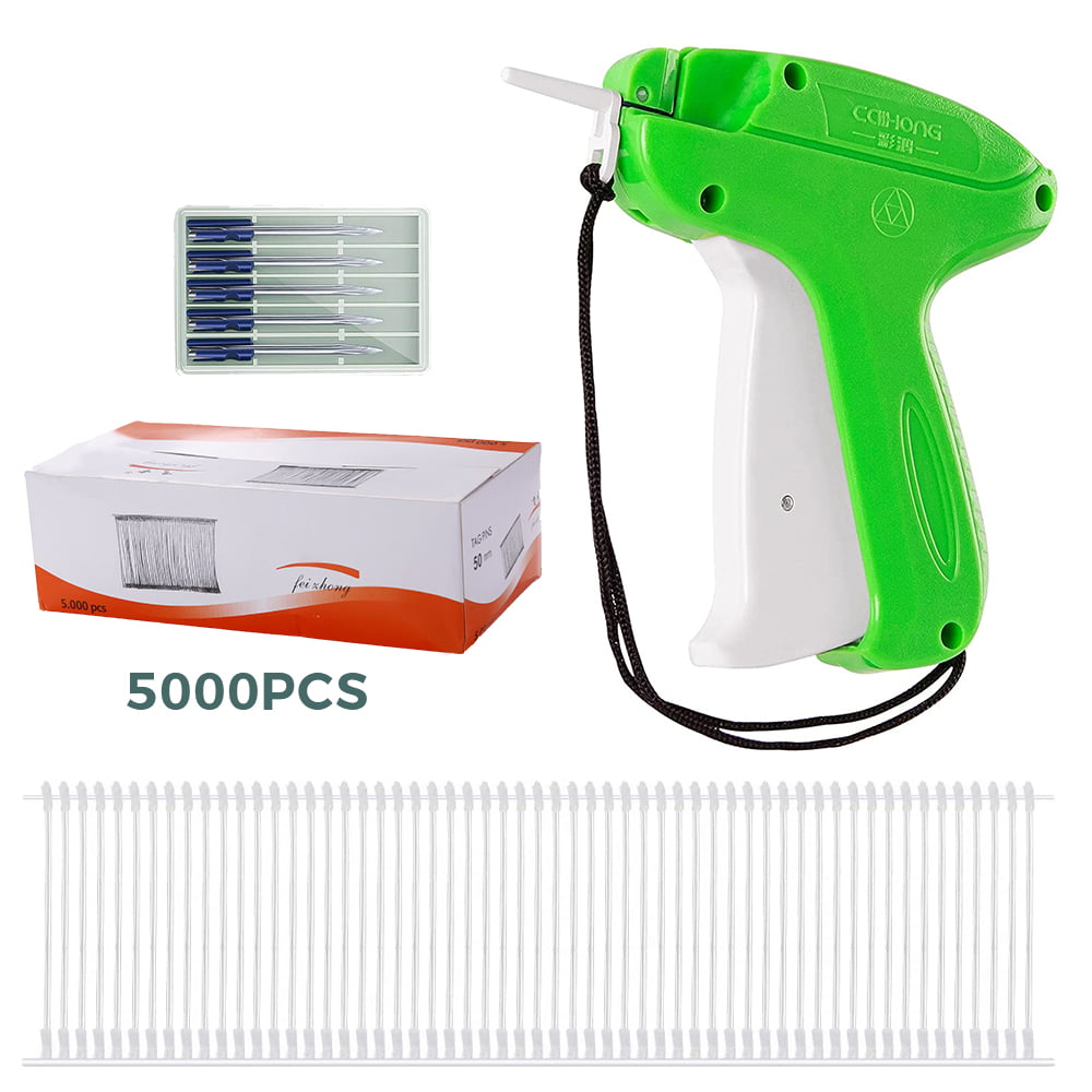 5000pc Clothes Garment Price Label Tag Gun Barbs Tagging Fasteners Tool