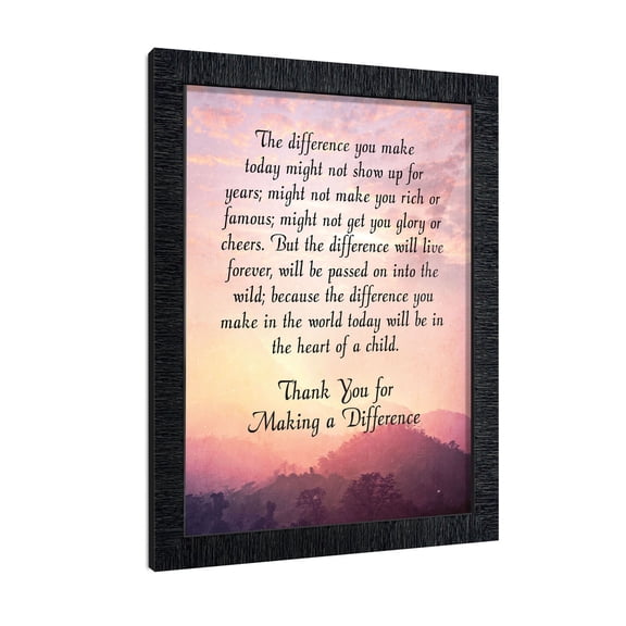 Teacher Gifts to Say Thank you, Principal Gifts or Daycare Teacher Gifts, You Make a Difference Quote Thanking Those Who Work with Children, Teacher Appreciation Gifts, 2180CH