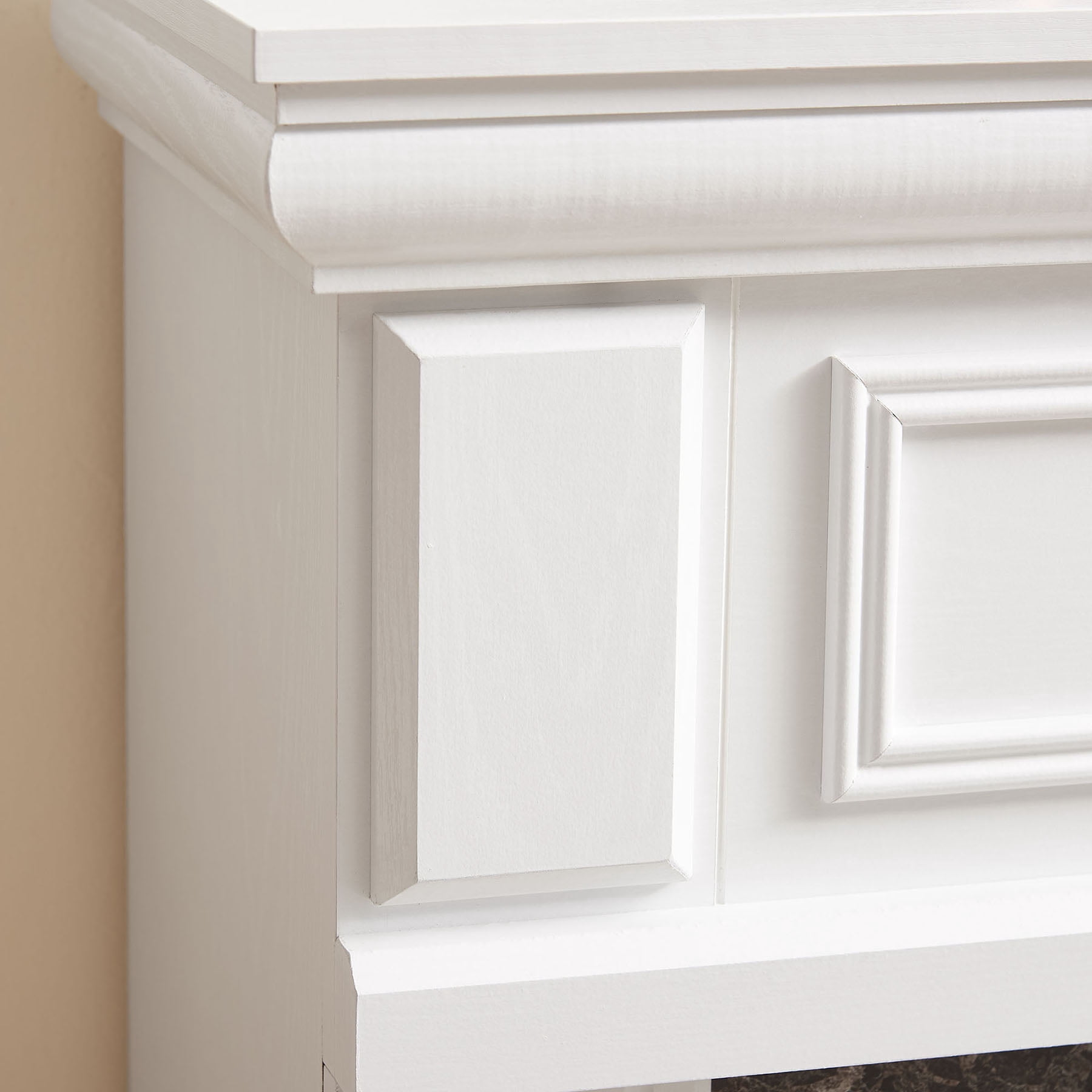 S-HOME Electric Fireplace Mantel Surround with 23 Inch Insert, Adjustable Flame, Remote Control for Home