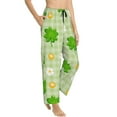 thumbnail image 2 of Sigee St Patrick's Day11 Print Women's Soft Pajama Pants - Breathable and Comfortable Lounge Sleep Bottoms with Elastic Waistband and Pockets-, 2 of 9