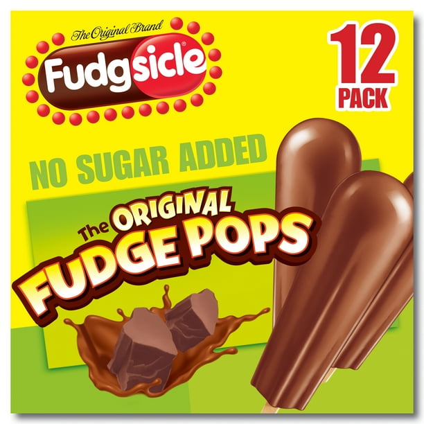 Popsicle Ice Pops Fudge Pops No Sugar Added 12 Count - Walmartcom