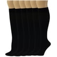 thumbnail image 2 of Sumona 6-Pack Women's Opaque Knee-High Stretch Socks, 2 of 4