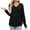 Black, variant on Women's Long Sleeve V-Neck Pullover Top Leisure Design Casual Fit for Work Daily Activities and Comfort Wear Fashionable 2025