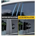 thumbnail image 2 of 10Pcs Window B Pillar Post Trim Gloss Black Lightweight Rugged High Strength Window Pillar Posts Sticker For Sonata, 2 of 3