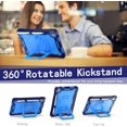thumbnail image 4 of elitegadget Case for iPad Pro 11 Inch (M4, 5th Generation 2024) - Dual Layer Protective Heavy Duty Impact Resistant Case Cover with Rotating Ring Stand (Navy Blue/Blue), 4 of 6