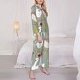 thumbnail image 4 of Disketp Pajamas Set Long Sleeve Sleepwear Womens Button Down Nightwear Pj Sets-Cute Farm Birds, 4 of 9