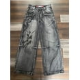 thumbnail image 2 of 2024 nuevos pantalones vaqueros holgados de cintura alta de color gris lavado retro de Jaded London para hombre, pantalones anchos góticos Harajuku Y2K, ropa de calle, 2 of 5