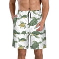 thumbnail image 1 of Goofa Maillot de Bain Imprimé Tortue Mignon pour Hommes Été Séchage Rapide Short de Plage Maillots de Bain-Moyen, 1 of 6