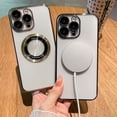 thumbnail image 3 of KOMI Magnetic Clear Case for iPhone 15 Plus (6.7") - MagSafe Wireless Charging Compatible, Full Proof Camera Protection, Shockproof Bumper, Anti-Scratch Shiny Back, Waterproof Protection Gold, 3 of 5