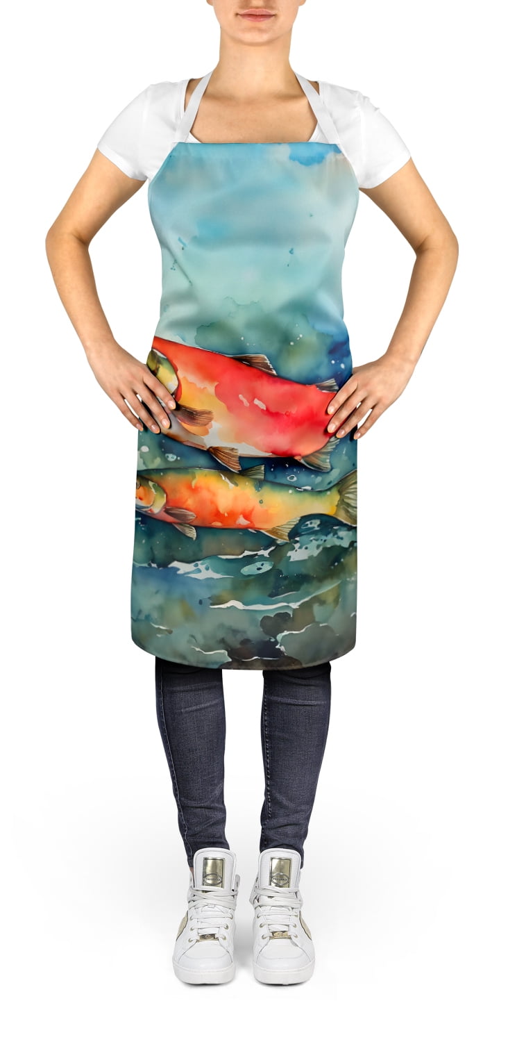 Salmon Apron 27 in x 30 in