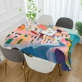 thumbnail image 2 of Yayeee Tablecloths 54" x 72" Rectangle Wrinkle Resistant Party Table Cover, Abstract Painting, 2 of 8