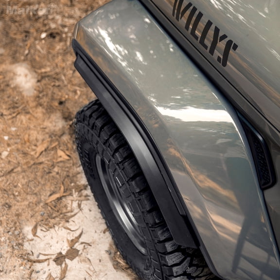 Front & Rear Fender Flares Compatible with 2018-2023 Jeep Wrangler JL & JLU Unlimited Sahara (Fit Original low Fender ,Not fit 4xe)