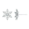 thumbnail image 3 of KATARINA Diamond Snowflake Earrings in 14K White Gold (1/8 Cttw, G-H, I2-I3), 3 of 8