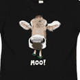 thumbnail image 4 of Inktastic Moo Cute Brown Holstein Cow Boys or Girls Toddler T-Shirt, 4 of 5