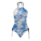 thumbnail image 4 of MKLEKYY Trajes De Baño Mujer 2 Piezas Women'S Fashionable Summer Print Sexy Lace Up Detachable Chest Pad Split Swimsuit (2), 4 of 5