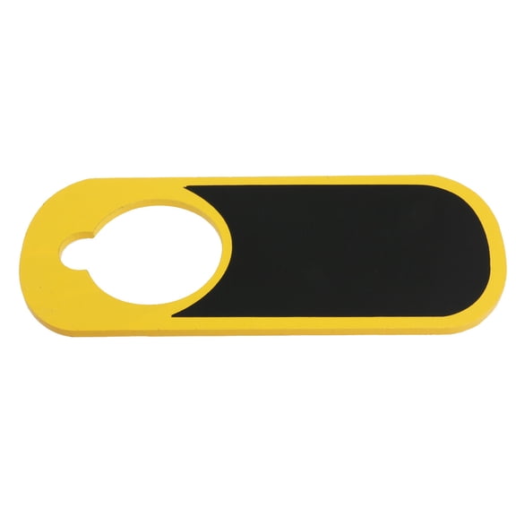 SWETRACE Yellow Bamboo Door Hanger for Bathroom Use Blank Message Sign