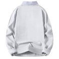 thumbnail image 2 of Men's V-Neck Knit Sweater Long Sleeve Solid Color Classic Fit Casual Pullover Top, 2 of 4