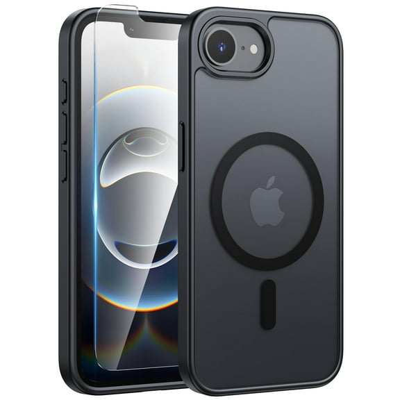 FU2039 for iPhone 16e Phone Case: iPhone 16E 2025 Magnetic Matte Military Grade Drop Protection Phone Cover | Slim Anti-Slip Durable Shockproof Cases