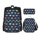 thumbnail image 1 of Disketp Planets And Stars Mochila Estampada de Gran Capacidad con Lonchera y Estuche, Set de 3 Piezas para Estudiantes, 1 of 7