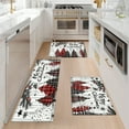 thumbnail image 6 of YIMEIS Merry Christmas tree and snowflakes Fall Kitchen Rugs Non Skid Washable Area Carpet [Made in USA], Multi - 2 Pcs 16''*24''/47''*18'', 6 of 10