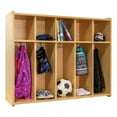 thumbnail image 6 of Tot Mate Children 5-Section Wall Locker, Kids Storage, Classroom Furniture, RTA, 6 of 6