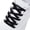 black, variant on 3 pairs Elastic Shoe Laces - Elastic No Tie Shoelaces for Adults & Kids Shoes