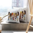 thumbnail image 6 of LALILO Throw Pillow Covers Children Orchestra Play Various Music Cushion Cover 18" x 18", 2 Pack, 6 of 6