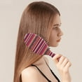 thumbnail image 2 of Floral Hippie Pattern Hairbrush - Gentle Paddle Brush for Women, 2 of 2