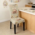 thumbnail image 4 of SIYTUAU Festive Rabbit Stretchable Chair Cover For Dining Room Chair Protector Easter Holiday Home Decor E, 4 of 7