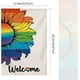 thumbnail image 4 of Bandera de jardín arcoíris con orgullo para exteriores, vertical, de doble cara, LGBTQ, bienvenida al progreso, 12 x 18 pulgadas, para lesbianas, gays, bisexuales, transgénero, pansexuales, pequeñas, 4 of 7